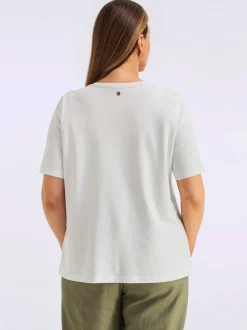 T-shirt en v encolure en v flatteuse