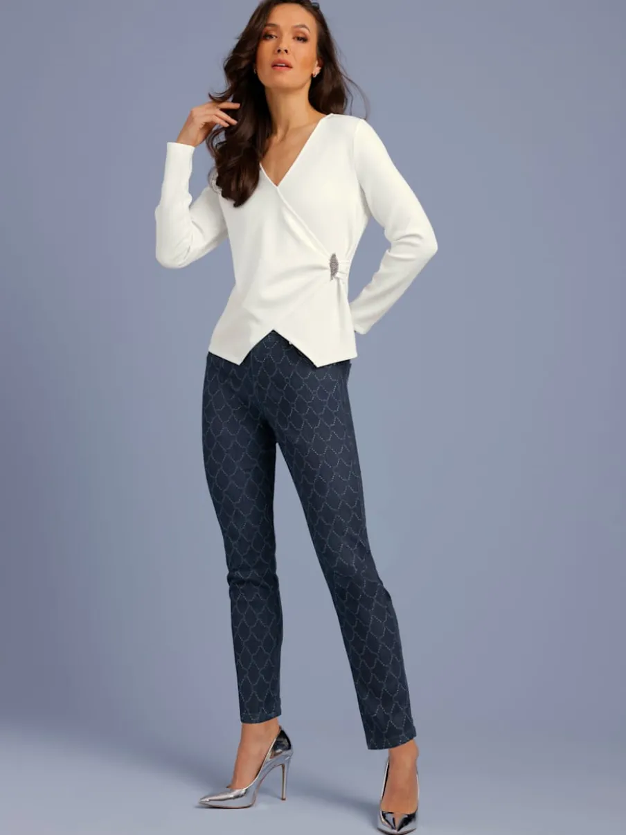 T-shirt en v modal (tencel)