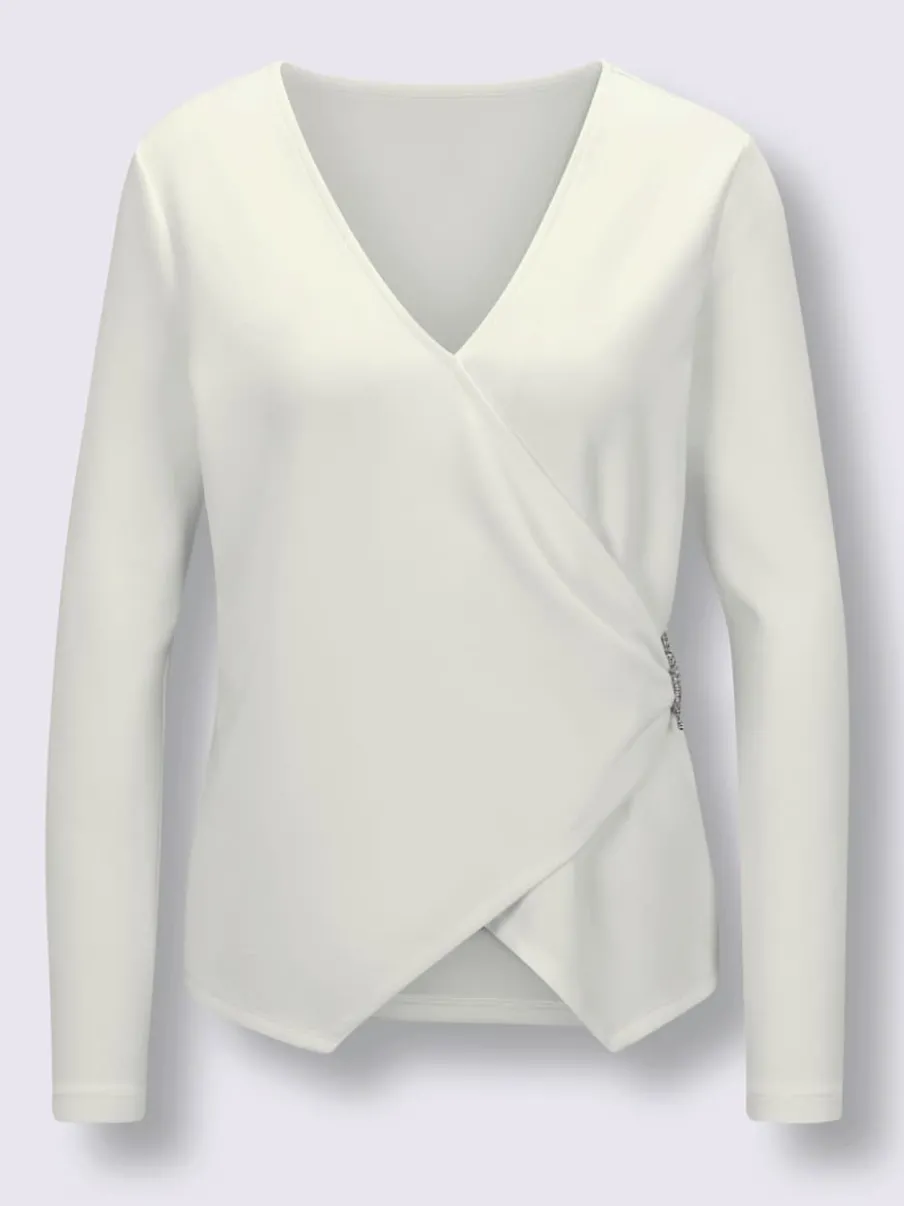 T-shirt en v modal (tencel)