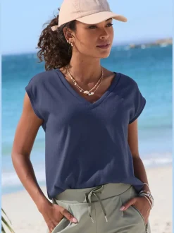 T-shirt en v t-shirt d'été léger