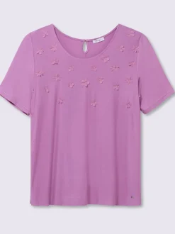 T-shirt fleurs en 3d