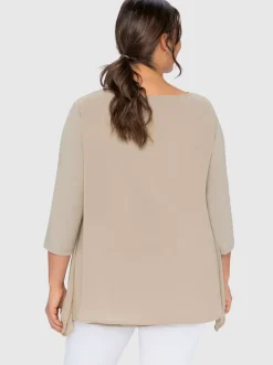 T-shirt forme fluide en pointe