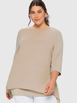 T-shirt forme fluide en pointe