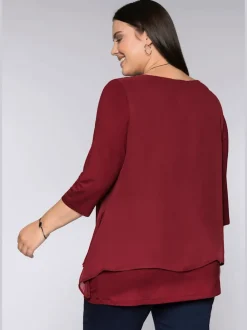 T-shirt forme fluide en pointe