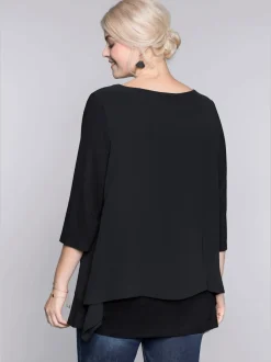 T-shirt forme fluide en pointe
