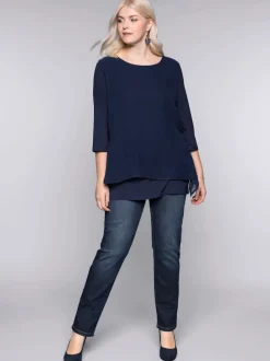 T-shirt forme fluide en pointe