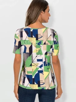 T-shirt graphique à manches courtes en viscose douce