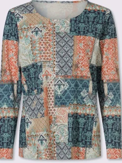 T-shirt imprimé 50% coton et 50% modal