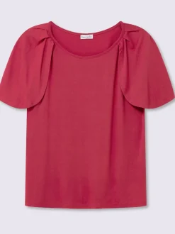 T-shirt large encolure ronde