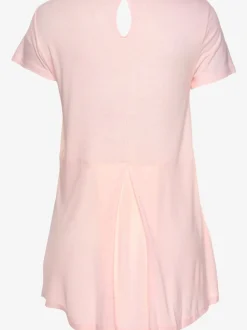 T-shirt large encolure ronde avec coupe longue au dos