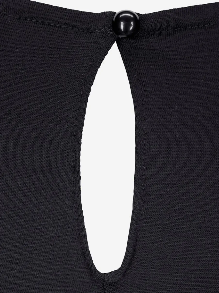T-shirt large encolure ronde avec coupe longue au dos