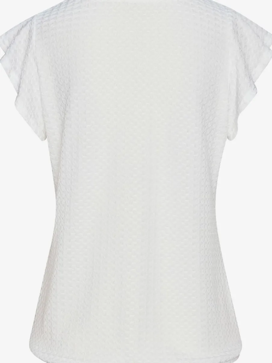 T-shirt Lascana à manches chauve-souris en polyester structuré recyclé