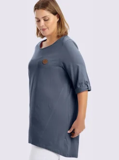 T-shirt long coupe évasée