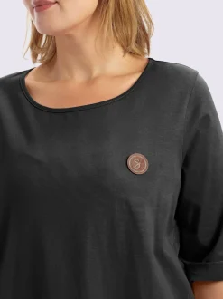 T-shirt long coupe évasée