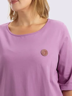 T-shirt long coupe évasée