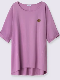 T-shirt long coupe évasée
