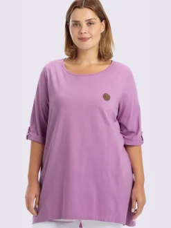 T-shirt long coupe évasée