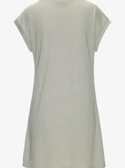 T-shirt long encolure avec bords-côtes légèrement brillants grâce au fil lurex