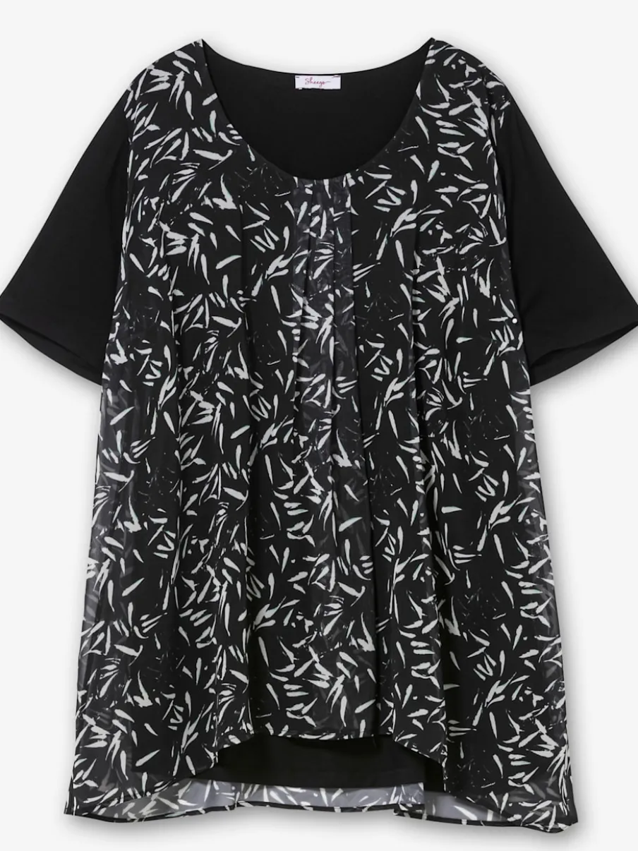 T-shirt look superposé féminin