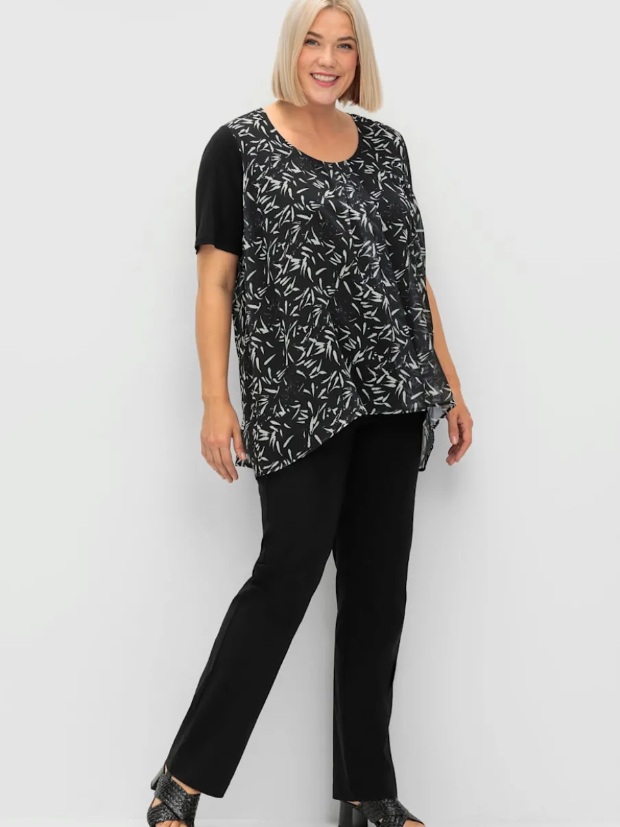 T-shirt look superposé féminin