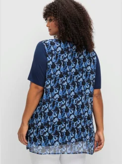 T-shirt look superposé féminin