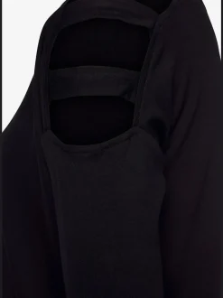 T-shirt à manches 3/4 avec découpes aux épaules et col V