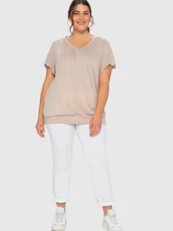 T-shirt manches chauve-souris affinantes