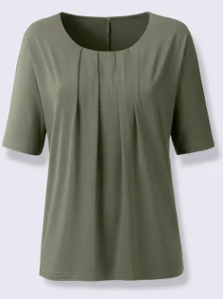 T-shirt manches chauve-souris en viscose douce fluide