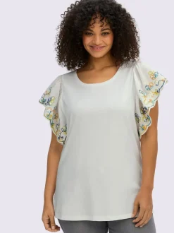 T-shirt manches chauve-souris affinantes