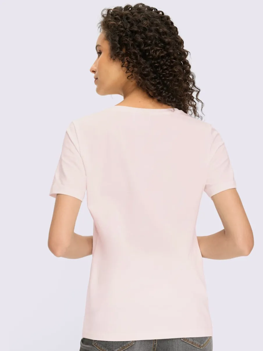 T-shirt à manches courtes avec broderie ornementale sur le devant