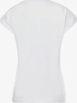 T-shirt à manches courtes avec encolure ronde et motif cœur animalier