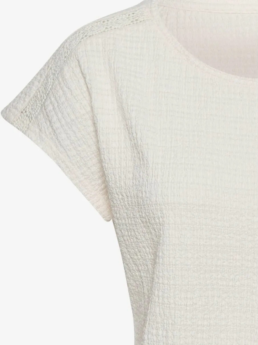 T-shirt à manches courtes avec empiècement crochet aux épaules
