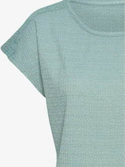 T-shirt à manches courtes avec empiècement crochet aux épaules