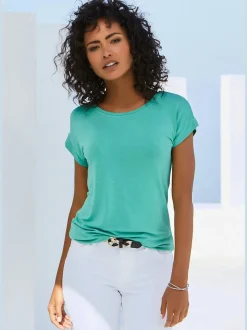 T-shirt à manches courtes avec empiècement au bas des manches
