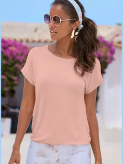 T-shirt à manches courtes avec empiècement au bas des manches