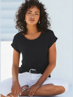 T-shirt à manches courtes avec empiècement au bas des manches