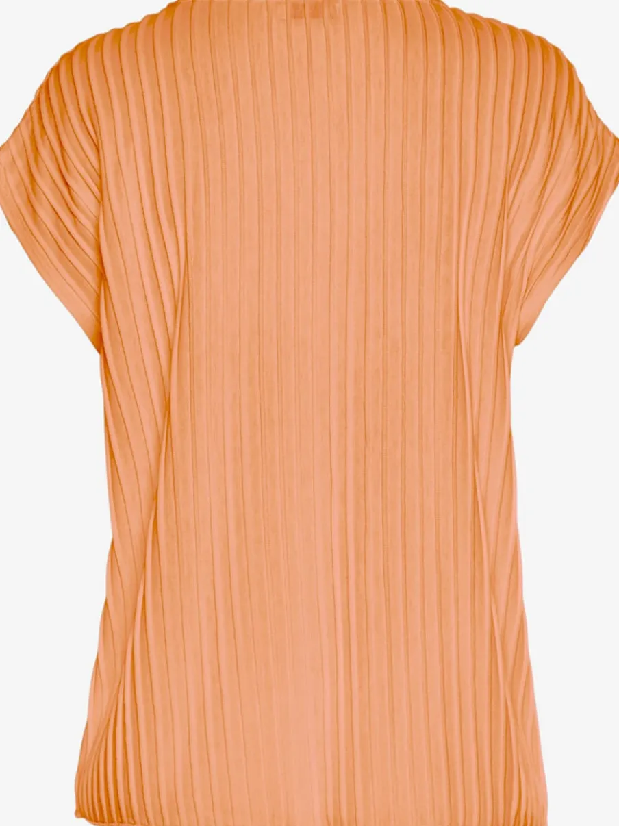 T-shirt à manches courtes avec encolure ronde et ourlet droit