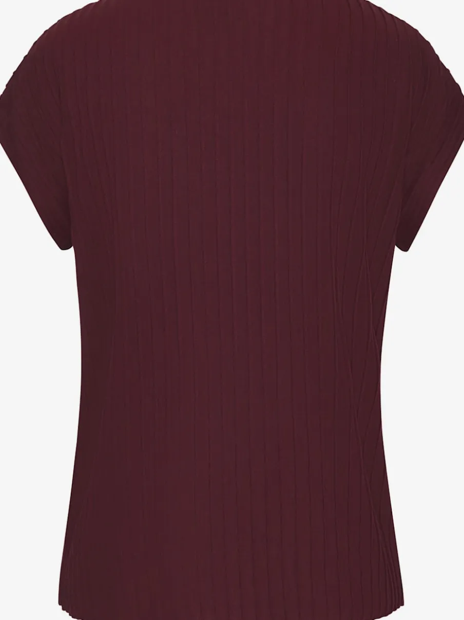 T-shirt à manches courtes avec encolure ronde et ourlet droit