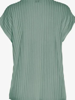 T-shirt à manches courtes avec encolure ronde et ourlet droit