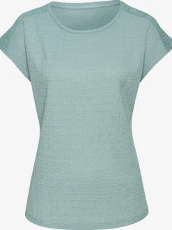 T-shirt à manches courtes avec empiècement crochet aux épaules