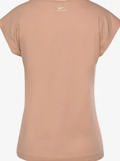 T-shirt à manches courtes avec encolure ronde et logo brillant