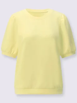 T-shirt à manches courtes avec fronces aux épaules en modal