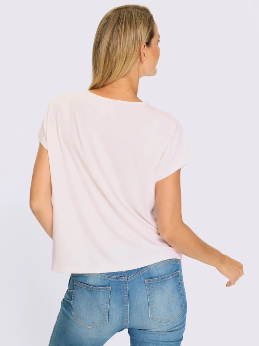 T-shirt à manches courtes avec imprimé graphique devant