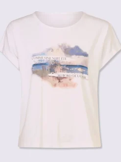 T-shirt à manches courtes avec imprimé graphique devant