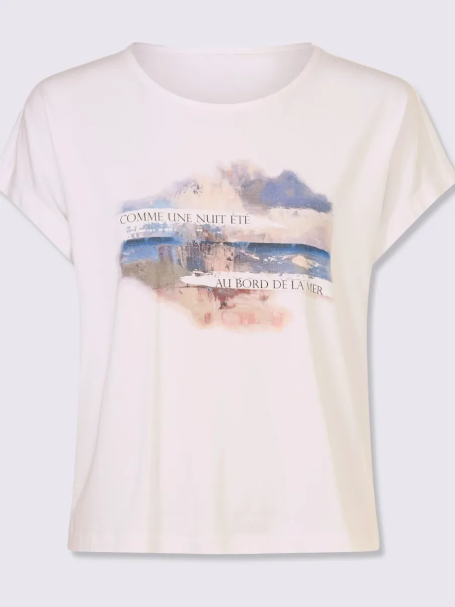 T-shirt à manches courtes avec imprimé graphique devant