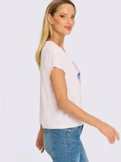 T-shirt à manches courtes avec imprimé graphique devant
