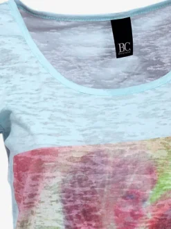 T-shirt à manches courtes avec imprimé graphique en matière extensible