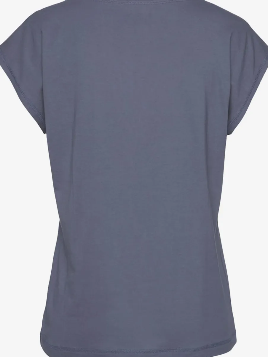 T-shirt à manches courtes avec inscription en jersey doux