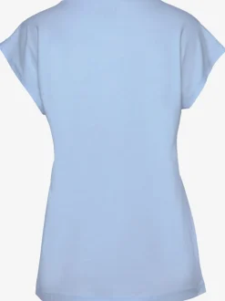 T-shirt à manches courtes avec inscription en jersey doux