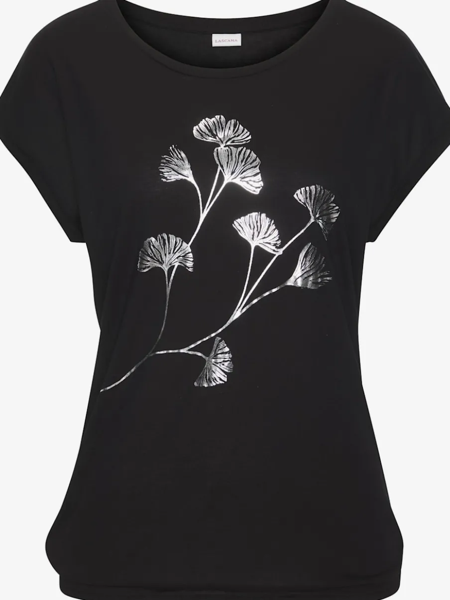 T-shirt à manches courtes avec imprimé floral décontracté